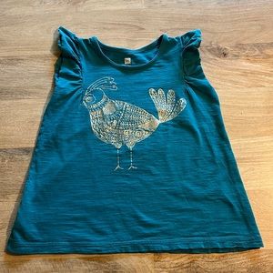 Tea Collection Sleeveless Flutter Tee Size 6